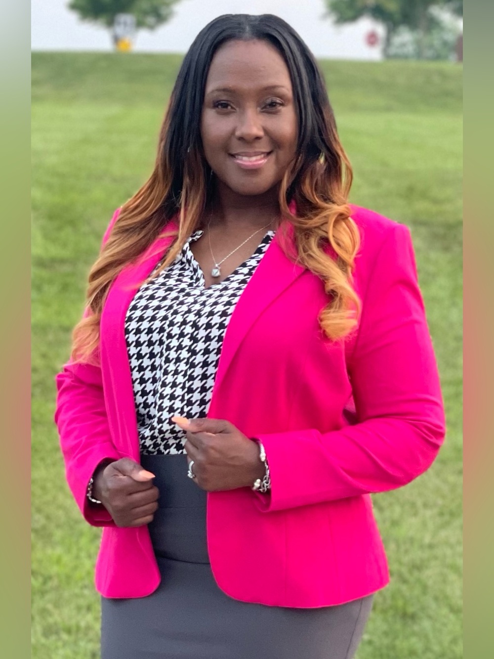 New York and Company Women's Hot Pink Blazer